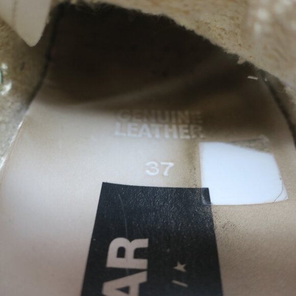 Golden Goose Mid Star Gold Glitter Midstar LE Sneakers Women 37 7M Made in Italy - Picture 13 of 15